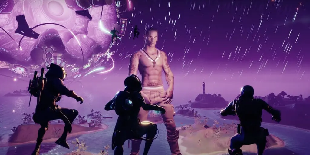 Travis Scott in the video game Fortnite